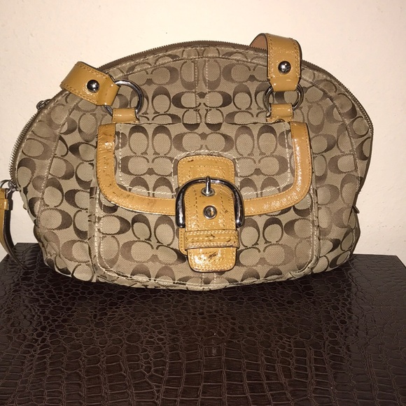 Coach Handbags - Beige Coach Purse
